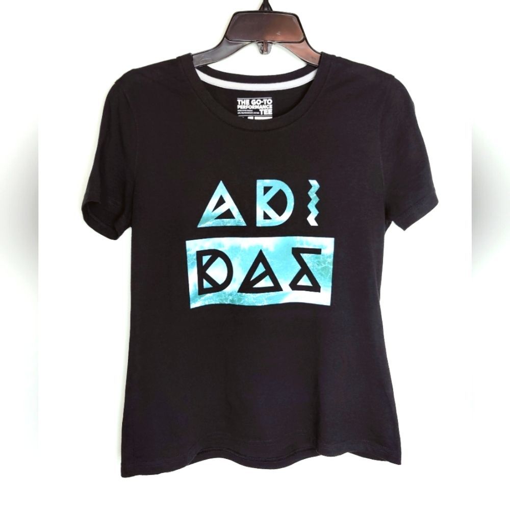 Adidas Climalite The Go-To Performance Tee Crewneck T-shirt, Black, Size M